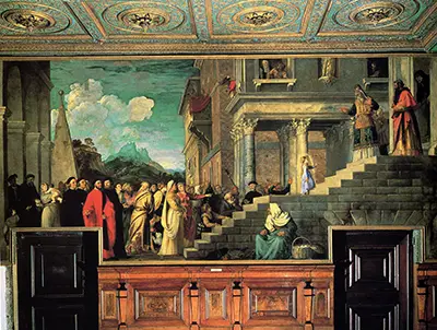 Entry of Mary into the Temple Titian